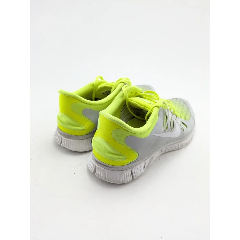 Mens Nike Free Run 5.0 Low Gray Neon Green Running Shoes 579960-710 Size 11